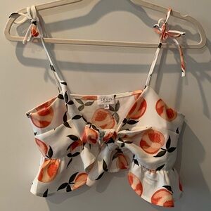 Peach Crop Top/Bralette